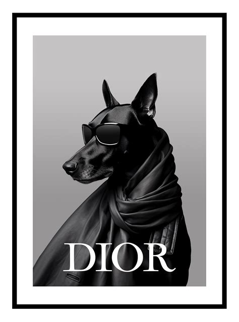 doberman dior poster|Dior Doberman – Canvas District.